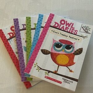 Scholastic Owl Diaries Set Editions 1 2 3 4 5